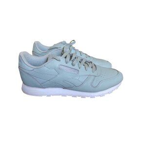 Reebok Classic Leather Shoes Womens Size 10 Green Leather Sneakers